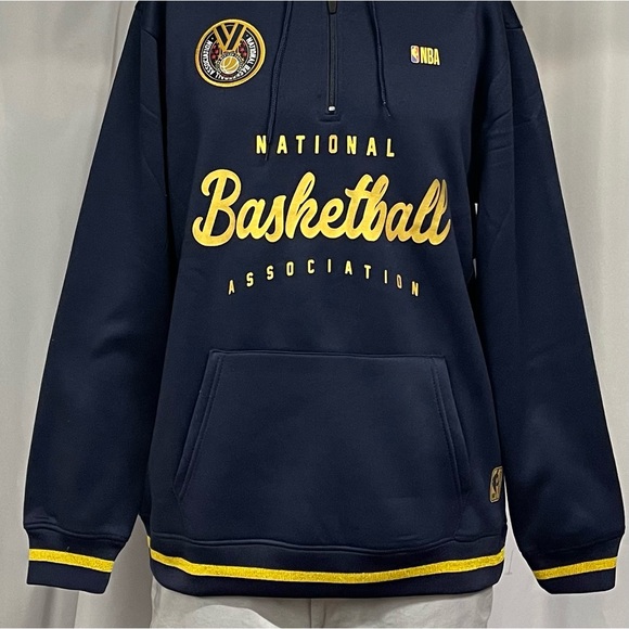 New Large NBA National Basketball Association Aviator Navy Blue Pullover Hoodie - Picture 4 of 7